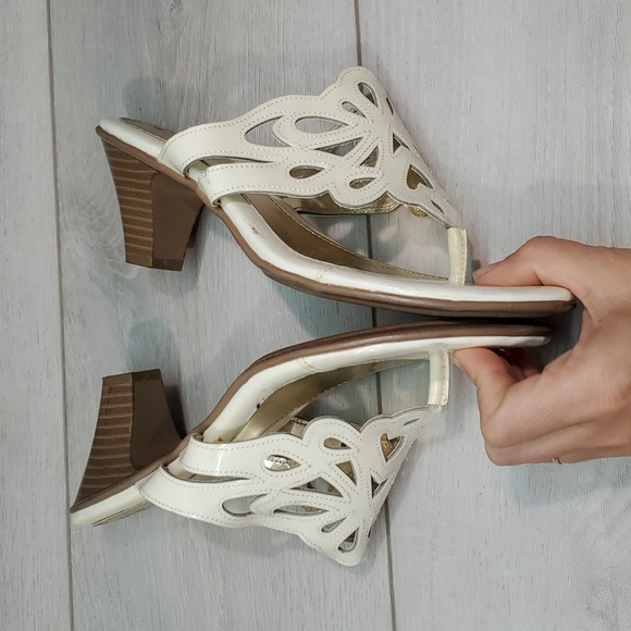 Euro By Sofft Womens Maya Comfort Leather Heels Sandals shoes sz 8M - Picture 10 of 14